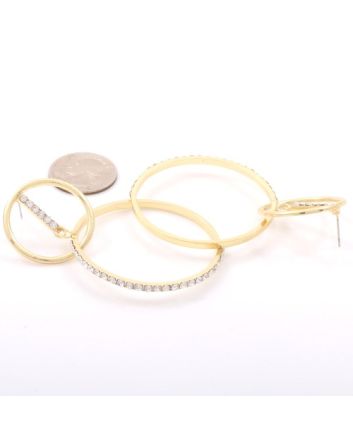Fashion Gold Plated Post Earrings