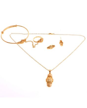 Gold Plated Necklace Set