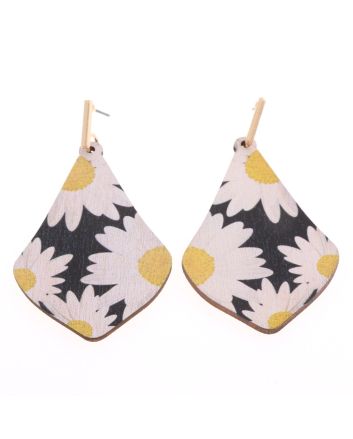 Wood Post Earrings 