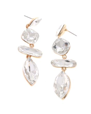 Crystal Rhinestone Post Earrings