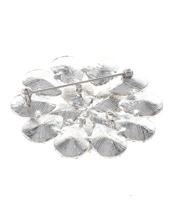 Crystal Flower Brooch