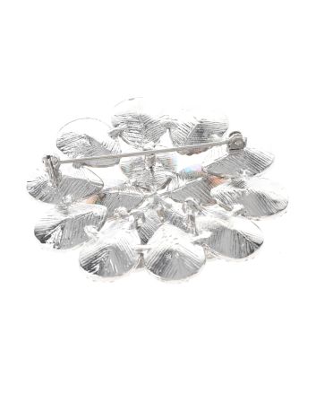 Crystal Flower Brooch