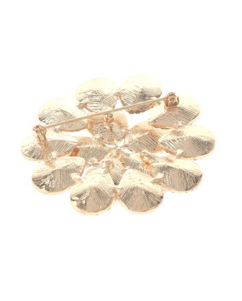 Crystal Flower Brooch