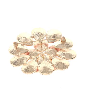 Crystal Flower Brooch