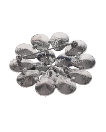 Crystal Flower Brooch