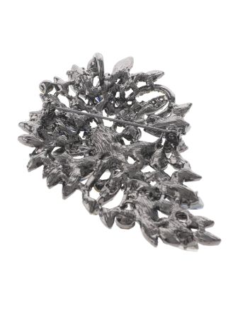 Crystal Flower Brooch