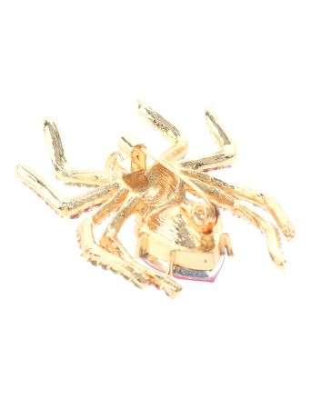 Crystal Spider Brooch  