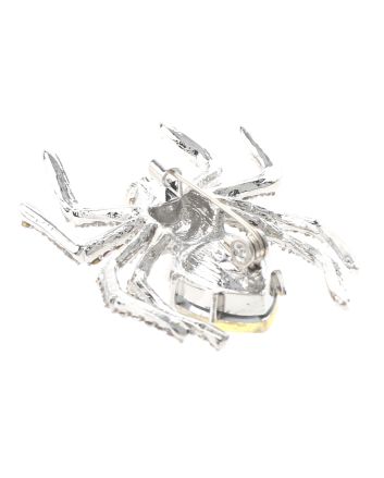Crystal Spider Brooch  