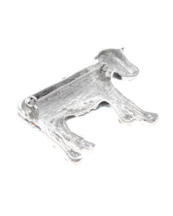 Crystal Cow Brooch