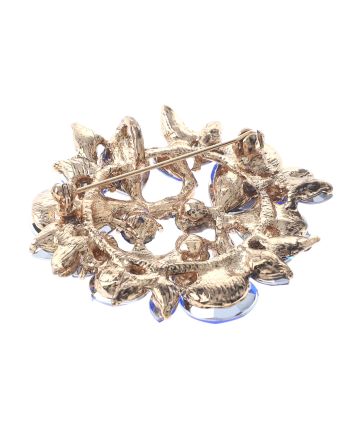 Crystal Flower Brooch