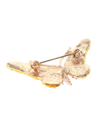 Crystal Butterfly Brooch