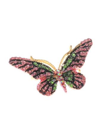 Crystal Butterfly Brooch