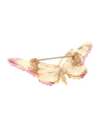 Crystal Butterfly Brooch