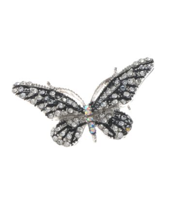 Crystal Butterfly Brooch