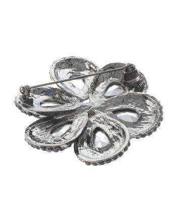 Crystal Flower Brooch