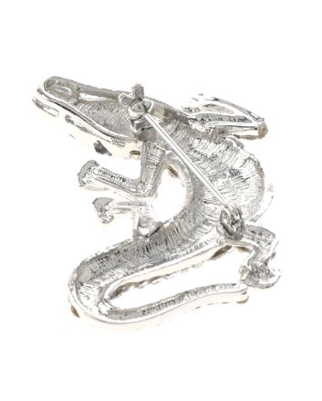 Medium Size Crystal Alligator Pin