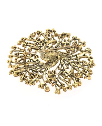 Extra Large Crystal Flower Brooch