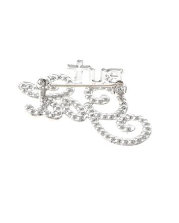 Crystal "BUT GOD" Brooch