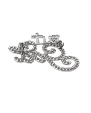 Crystal "BUT GOD" Brooch