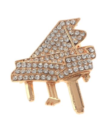 Crystal Piano Brooch