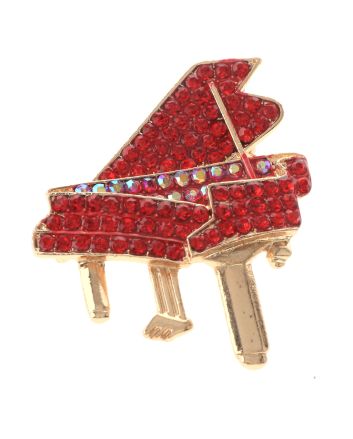 Crystal Piano Brooch