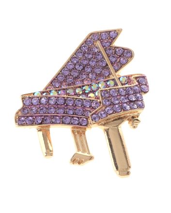 Crystal Piano Brooch