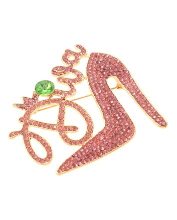 Large Crystal "DIVA" Brooch