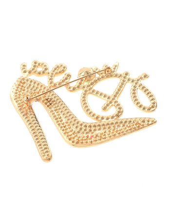 Large Crystal "DIVA" Brooch