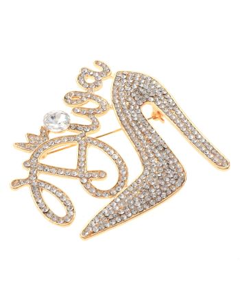 Large Crystal "DIVA" Brooch
