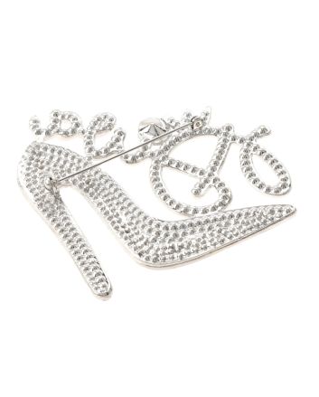 Large Crystal "DIVA" Brooch