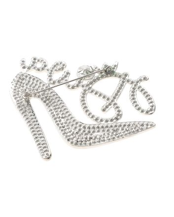 Large Crystal "DIVA" Brooch