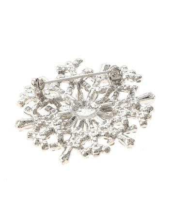Crystal Snowflake Brooch