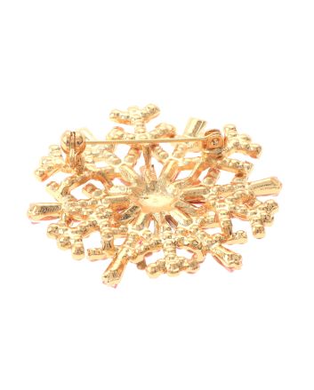 Crystal Snowflake Brooch