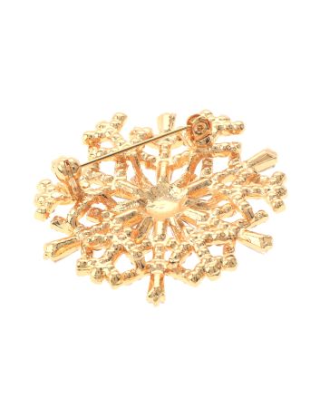 Crystal Snowflake Brooch