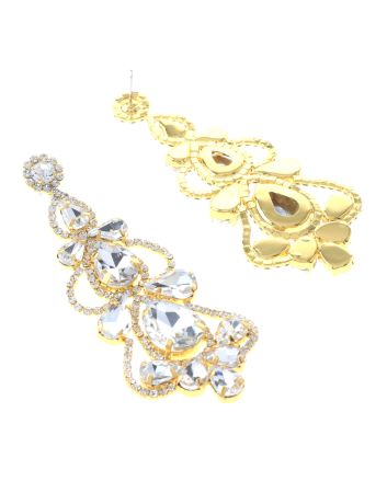 Rhinestone Post Earrings