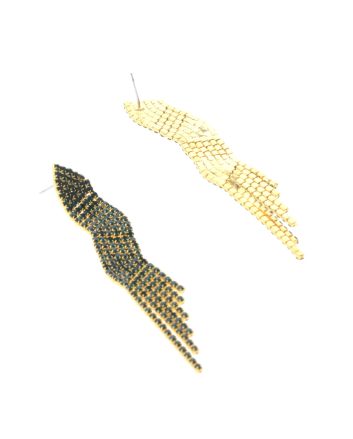 Rhinestone Dangle Post Earrings