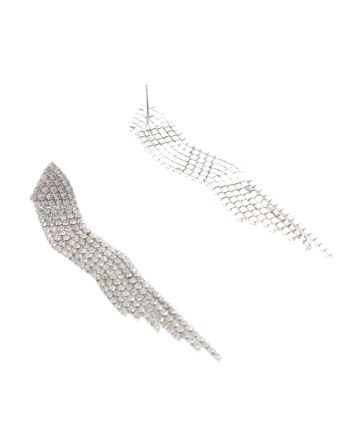 Rhinestone Dangle Post Earrings