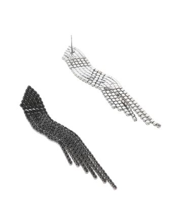 Rhinestone Dangle Post Earrings