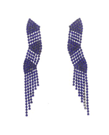 Rhinestone Dangle Post Earrings