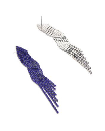 Rhinestone Dangle Post Earrings