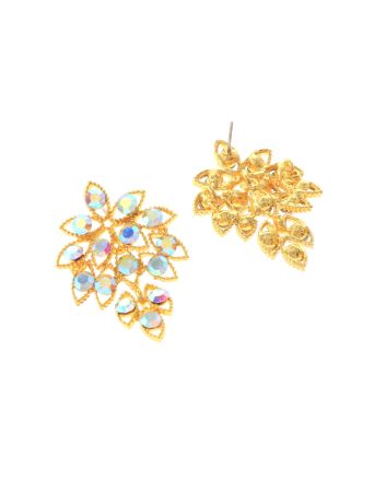 Rhinestone Dangle Post Earrings