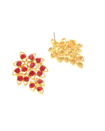 Rhinestone Dangle Post Earrings