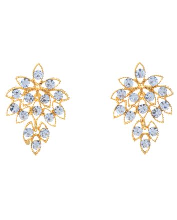 Rhinestone Dangle Post Earrings