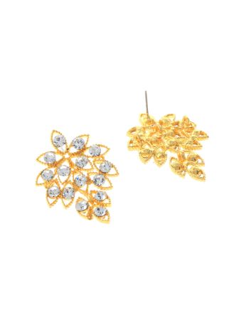 Rhinestone Dangle Post Earrings