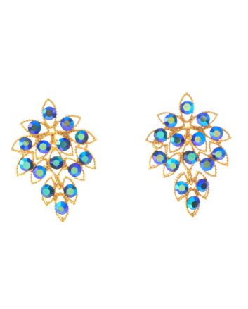 Rhinestone Dangle Post Earrings