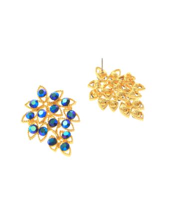 Rhinestone Dangle Post Earrings