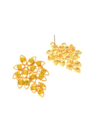 Rhinestone Dangle Post Earrings