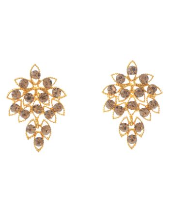 Rhinestone Dangle Post Earrings