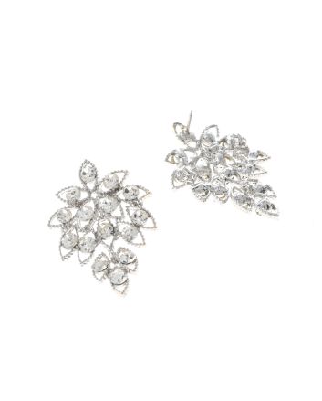 Rhinestone Dangle Post Earrings