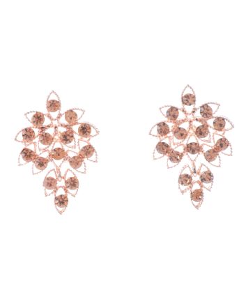 Rhinestone Dangle Post Earrings
